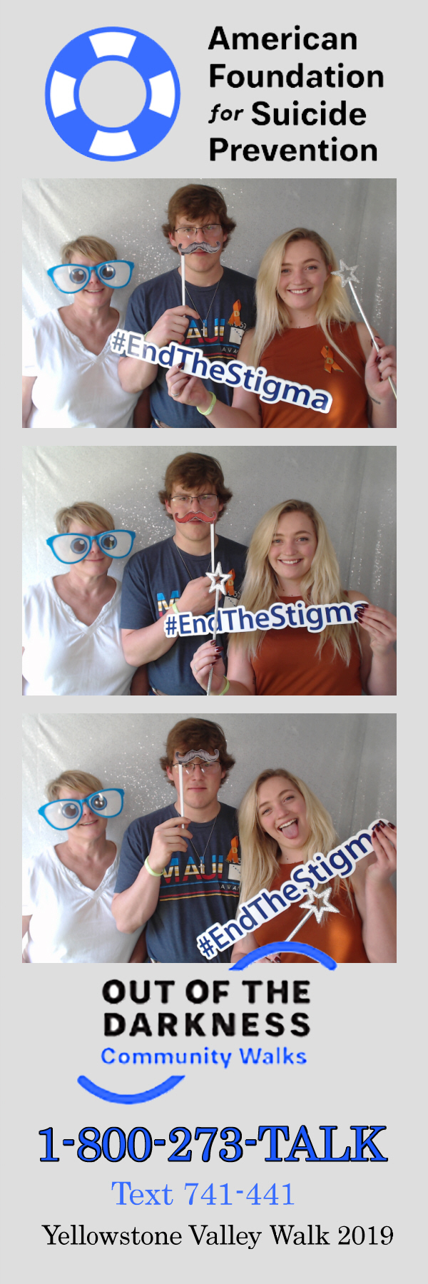 Out of the Darkness Walk 2019 | View more photos from the event at gallery.photoboothbillings.com/u/PhotoBoothBillings/Out-of-the-Darkness-Walk-2019